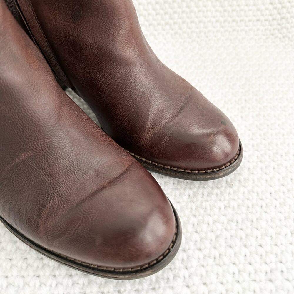 Paul Green Brown Leather Aubrey Double Zip Heeled Ankle Boots 4 UK 6 US - Picture 5 of 11